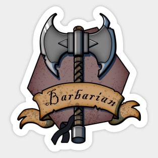 Barbarian Logo Sticker